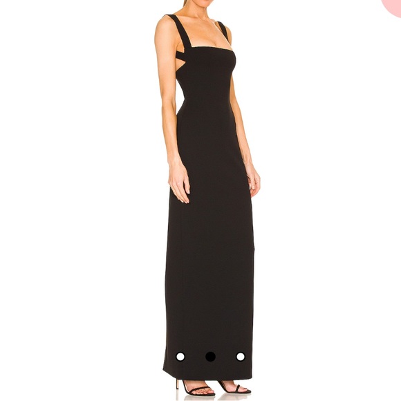 NWT Solace London Joni maxi Dress in Black - Picture 1 of 6